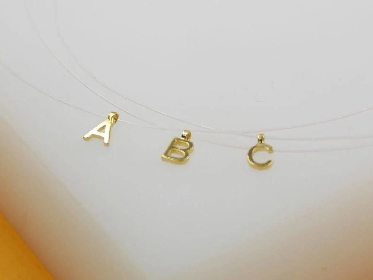18K Gold Filled Initial Letter Choker H