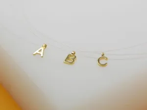 18K Gold Filled Initial Letter Choker H