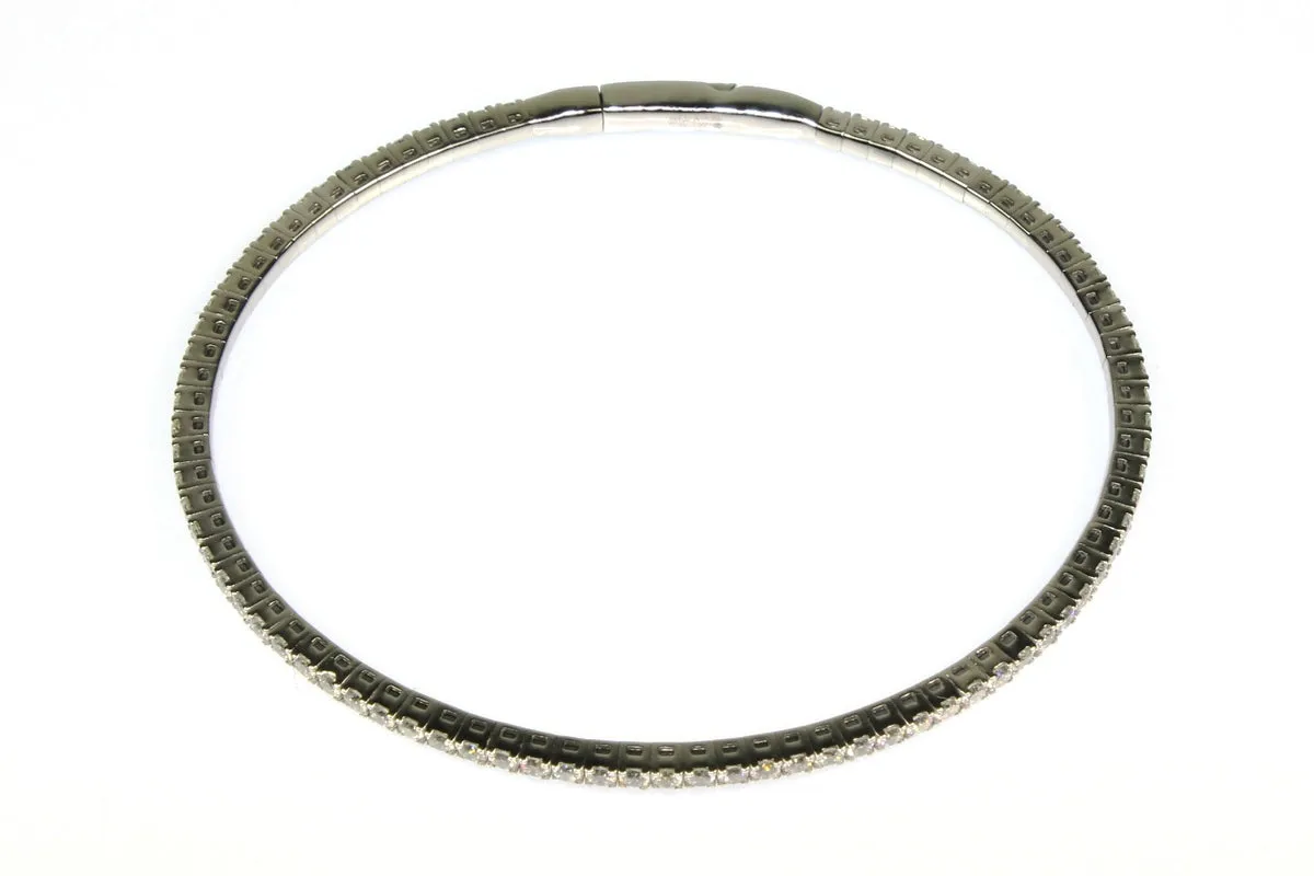 2ctw Diamond Flexible Stackable Bracelet