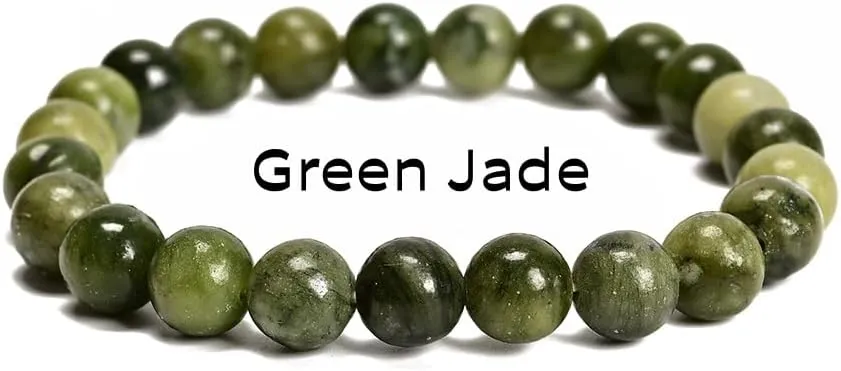2Pcs Mixed Gemstones Bead Double Protection Bracelet Set-Stone Round Beaded Stretchy Bracelets for Women Men