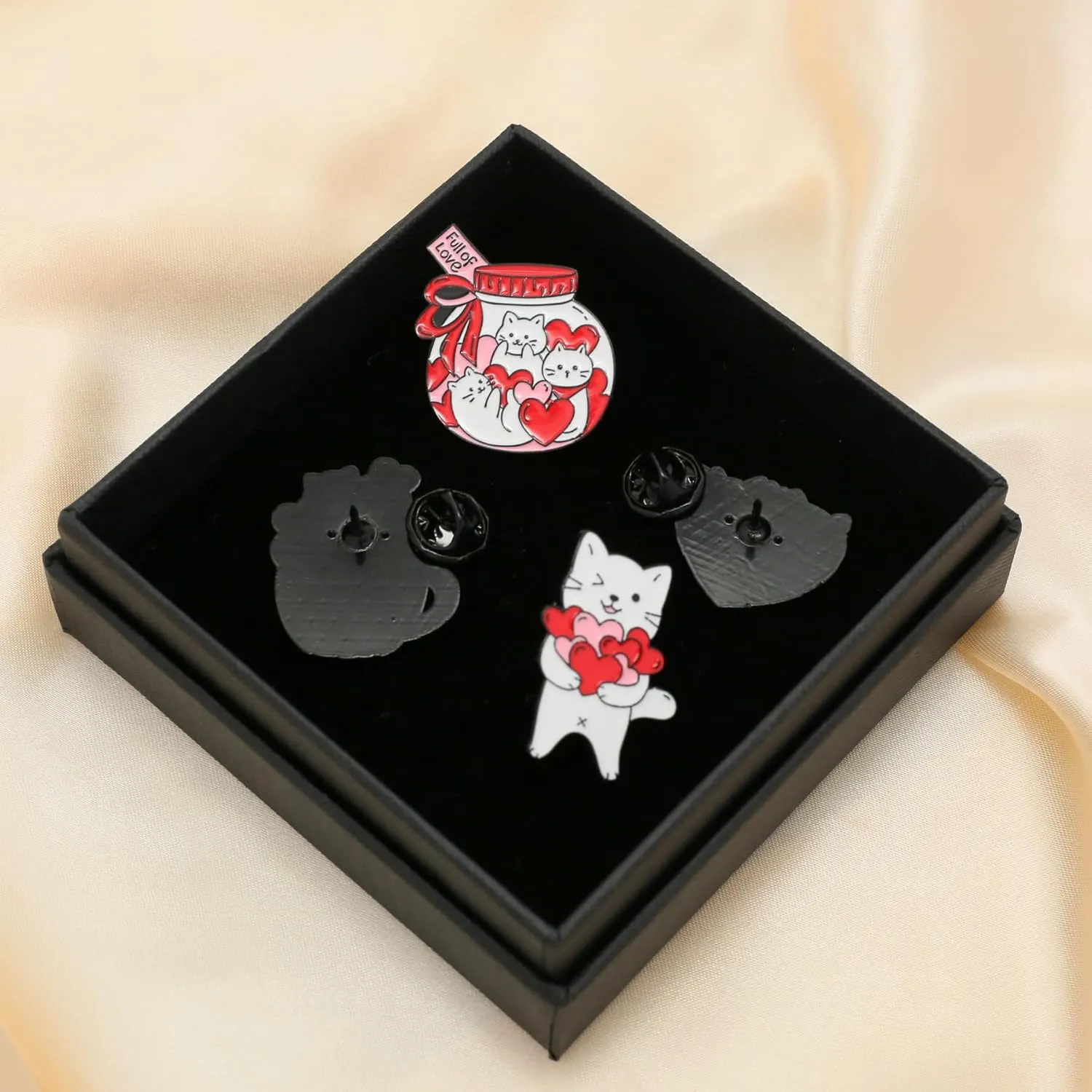 4PCS Cartoon Brooch Pins for Women Gift Enamel Backpack Decoration Gifts