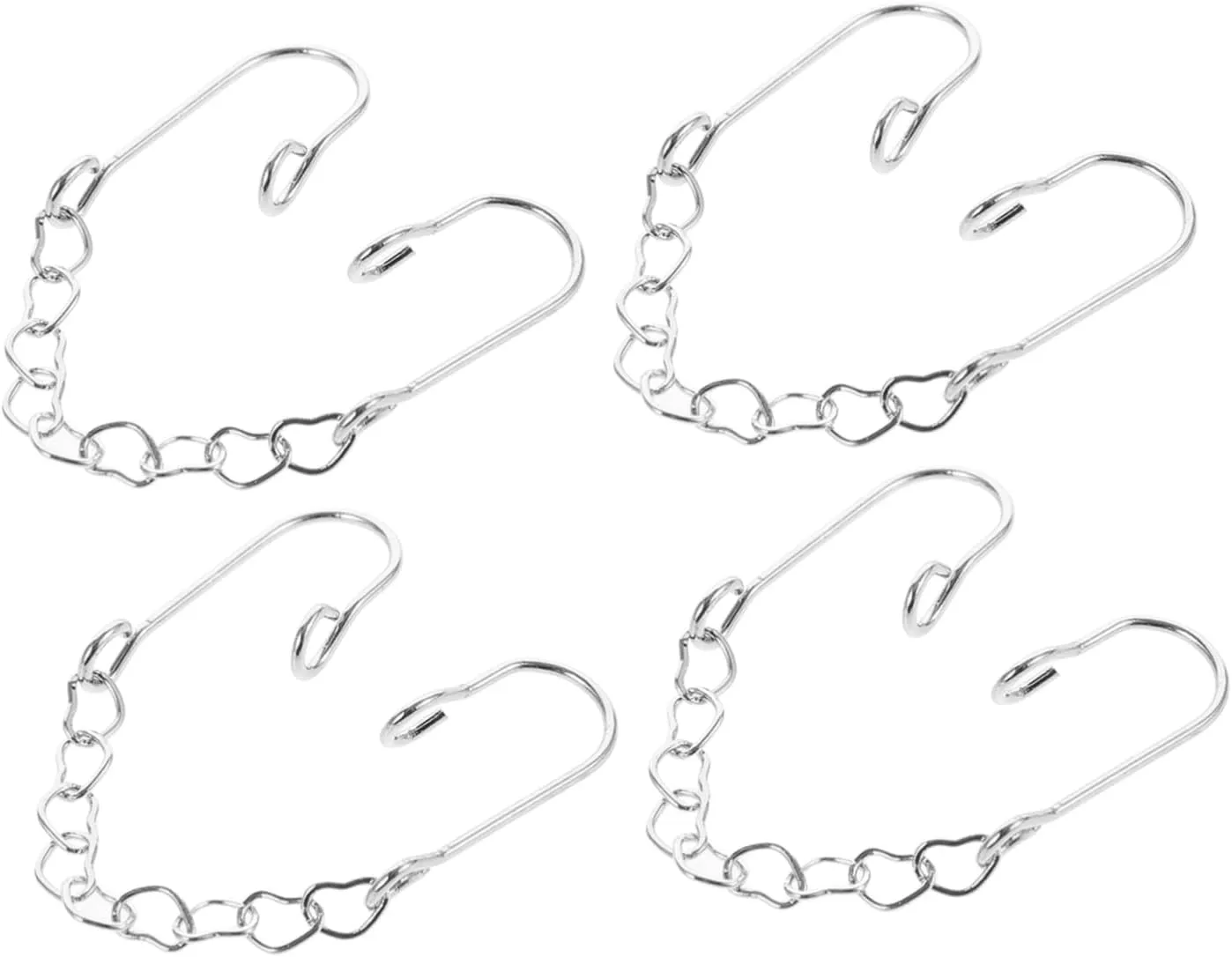 4pcs Top Nose Rings Chain Women's Jewelry Metal Nose Ring Creative Nose Septum Jewelry Nose Piercing Nose Chains Heart Shape Decor Non Piercing Nose Supplies