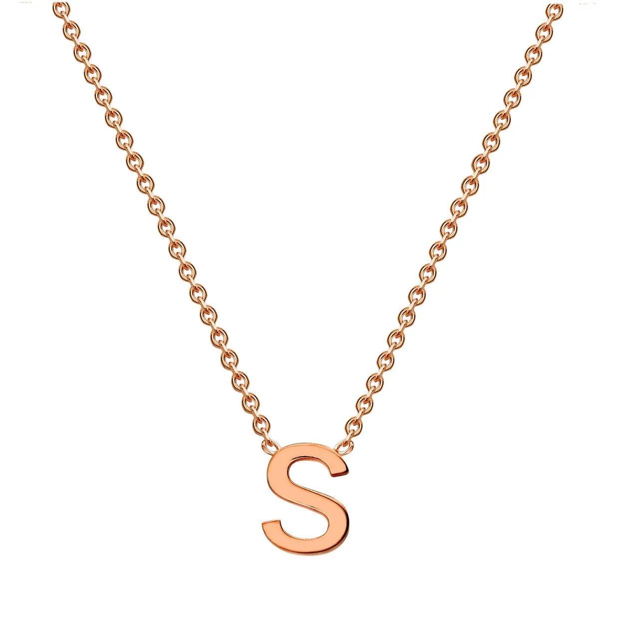 9K Gold 'S' Initial Necklace - 1.19.0168