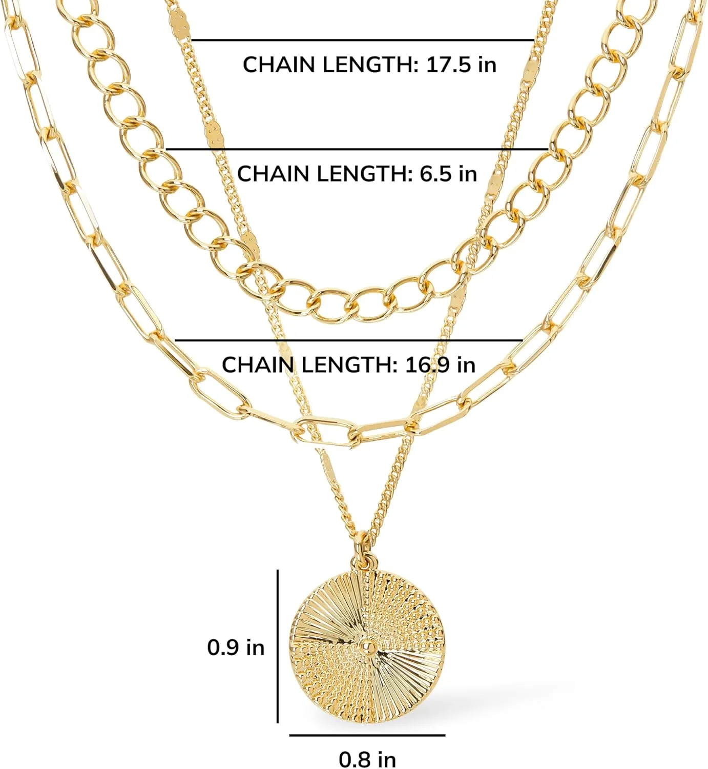 Ana Luisa Layered Necklaces for Women - Chic 14K Gold Plated Chains with Two Separate Necklaces for a Layered Look - Trendy Charm Necklace - Hypoallergenic & Tarnish-Free, Dainty Gold Necklace Women