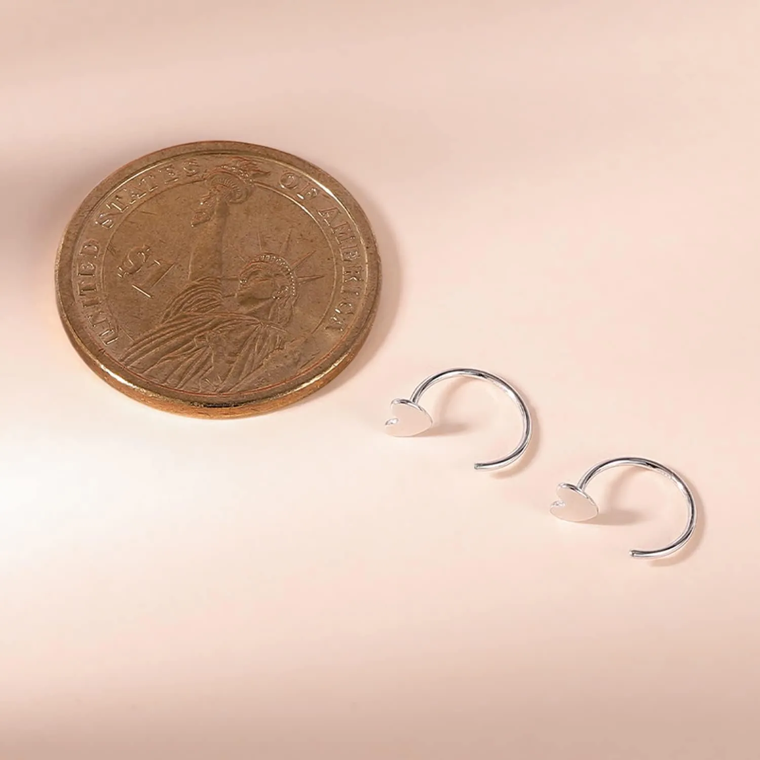 AoedeJ Half Hoop Earrings 925 Sterling Silver Tiny Huggie Hoop Small Comfy Half Hoop C Hoop Earrings for Women