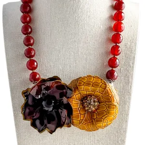 Autumn Classic Collage Necklace