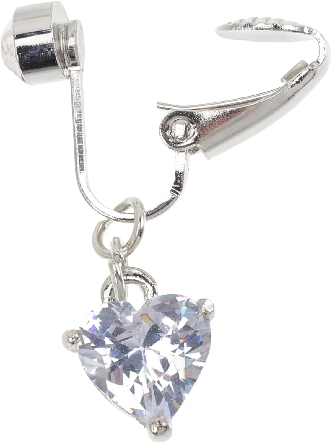 Beaupretty Fake Belly Ring Non Piercing Navel Ring for Women Comfortable Faux Belly Button Jewelry Creative Delicate Design Lasting Luster Eye Catching Accessory