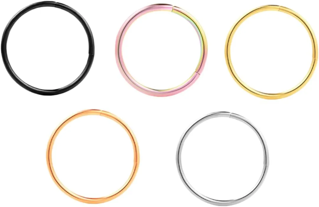 BESPORTBLE Closed Ear Clip Nose Ring Nose Rings Earrings Fake Nose Ring Body Piercing Jewelry Nose Jewelry Nose