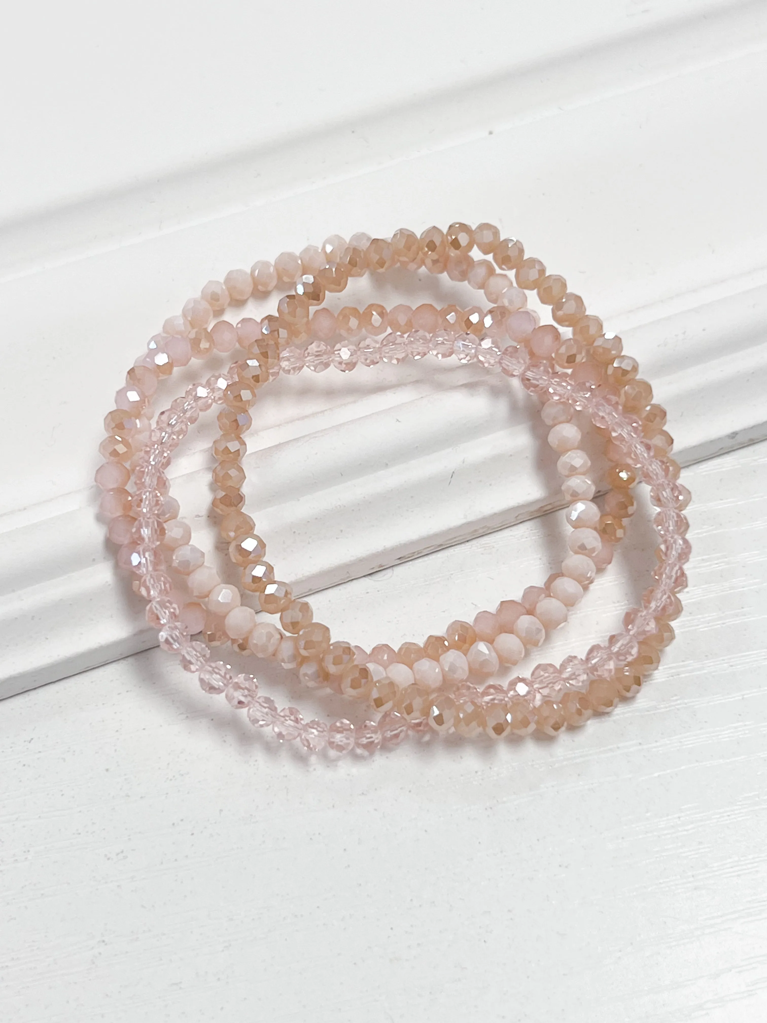 Betti - Blush Beaded Bracelet Set
