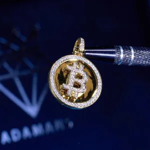 Bitcoin Pendant - Gold