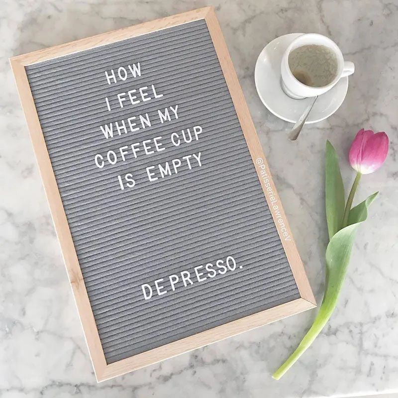 Black Felt Letter Board
