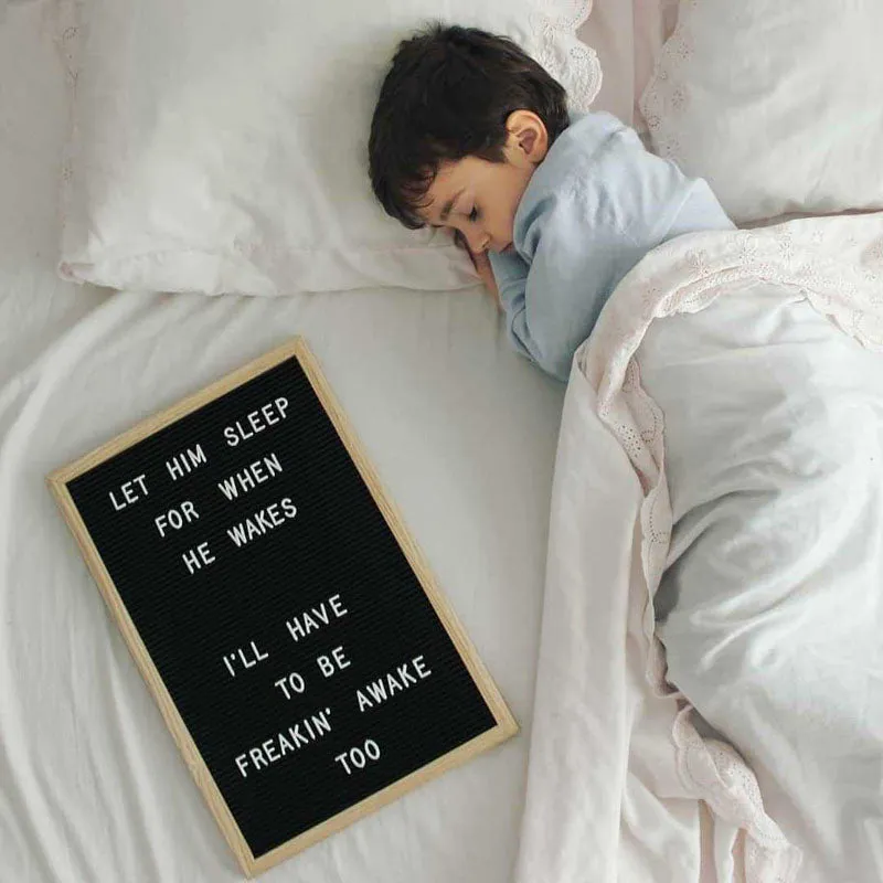 Black Felt Letter Board