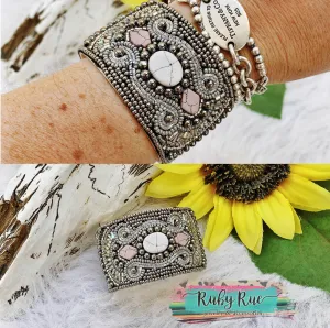 Boho Beaded Cuff