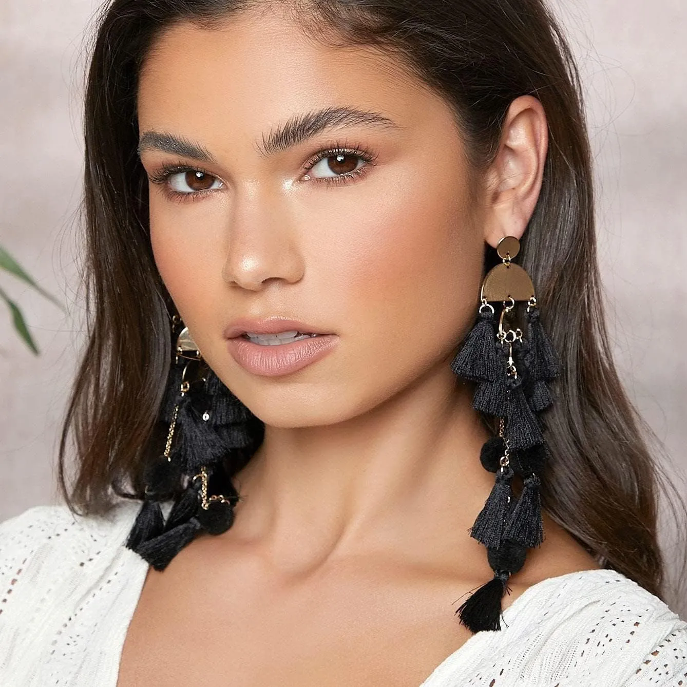 Boho Earrings for Women Long Tassel Dangle Statement Earrings Handmade Bohemian Jewelry Beach Vacation Essentials