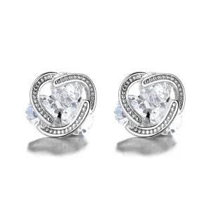 Caged Crystal Stud Earring