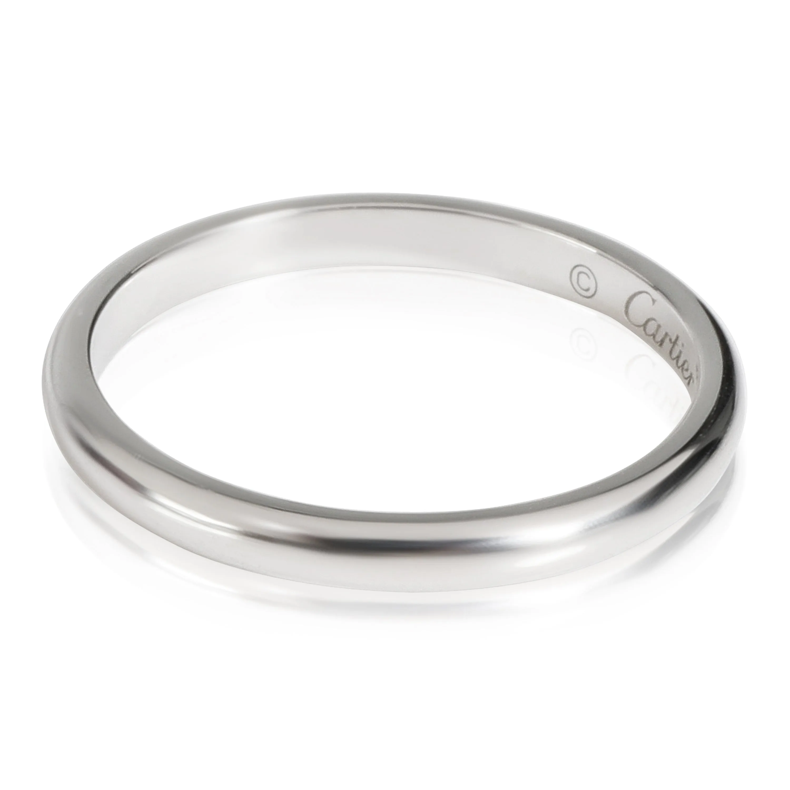 Cartier 1895 2 mm Wedding Band in Platinum