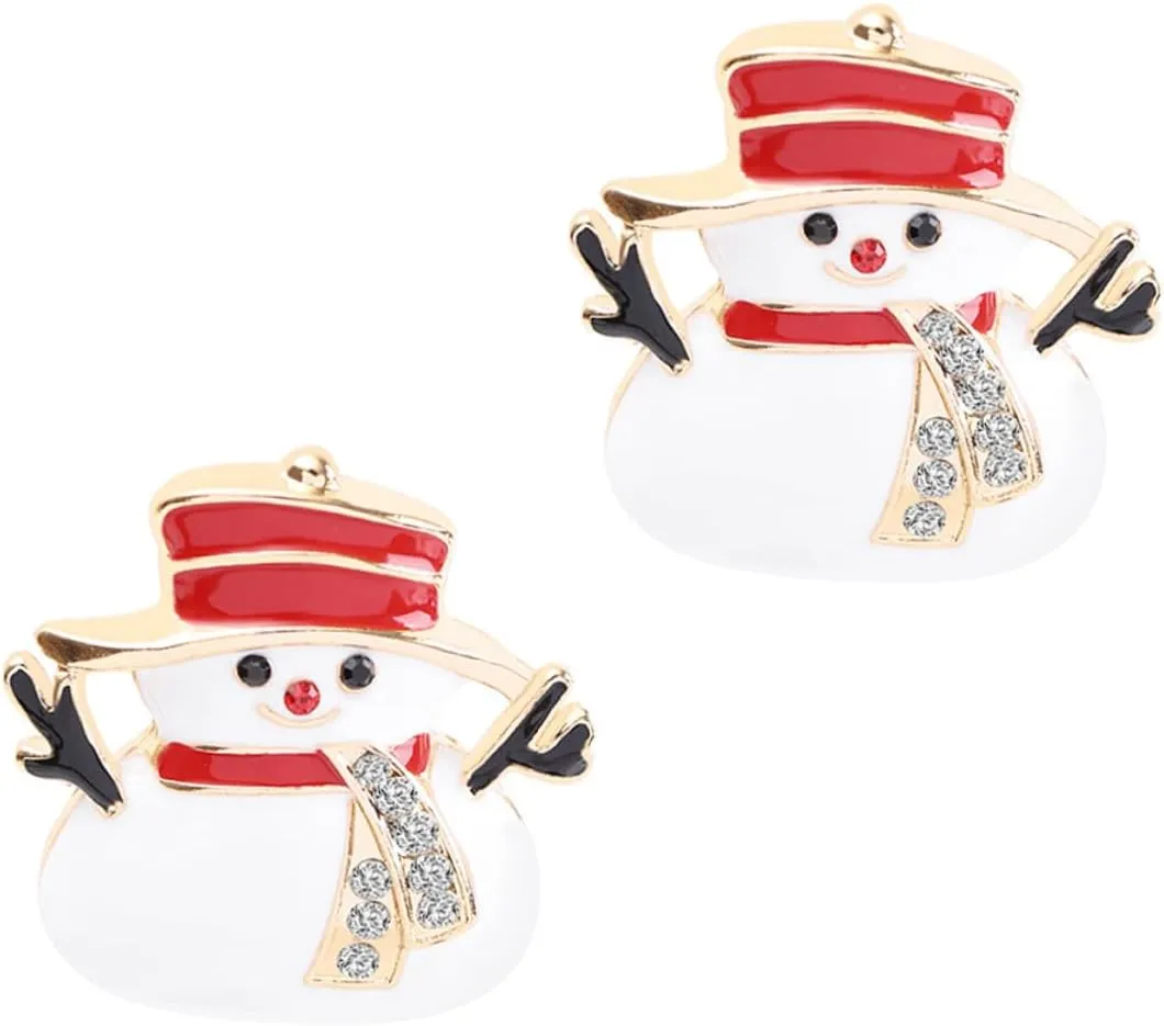 Cartoon Christmas Brooches Enamel Pins Festive Boutonnieres for Sweater Collar