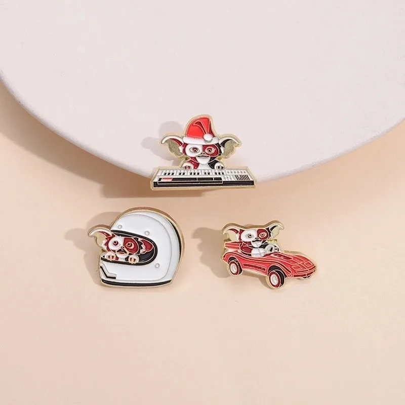 Cartoon Style Cute Animal Letter Dog Alloy Stamping Stoving Varnish Plating Unisex Brooches