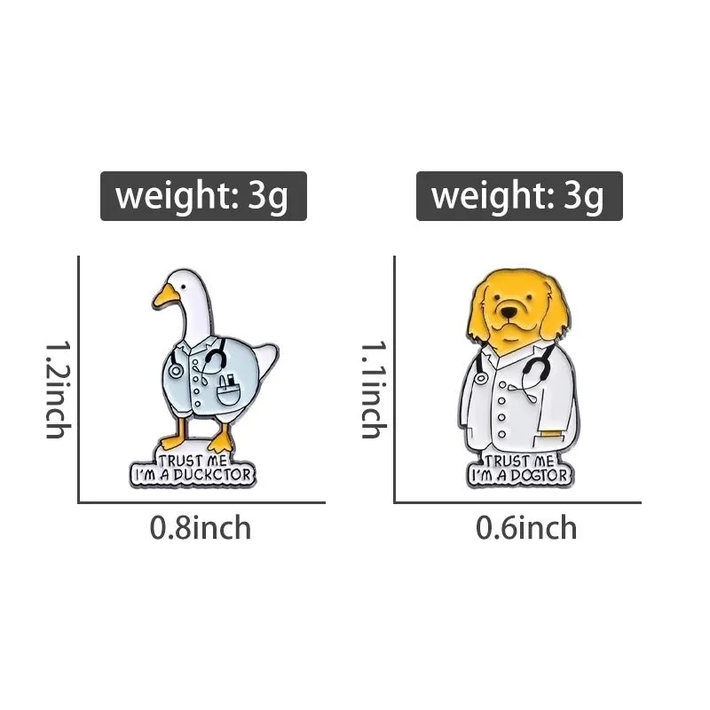 Cartoon Style Cute Animal Letter Dog Alloy Stamping Stoving Varnish Plating Unisex Brooches