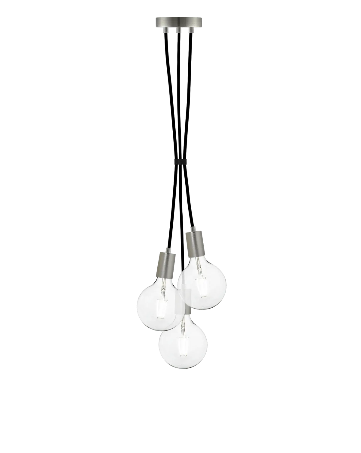 Cluster Chandelier - Grape: Black and Modern Nickel