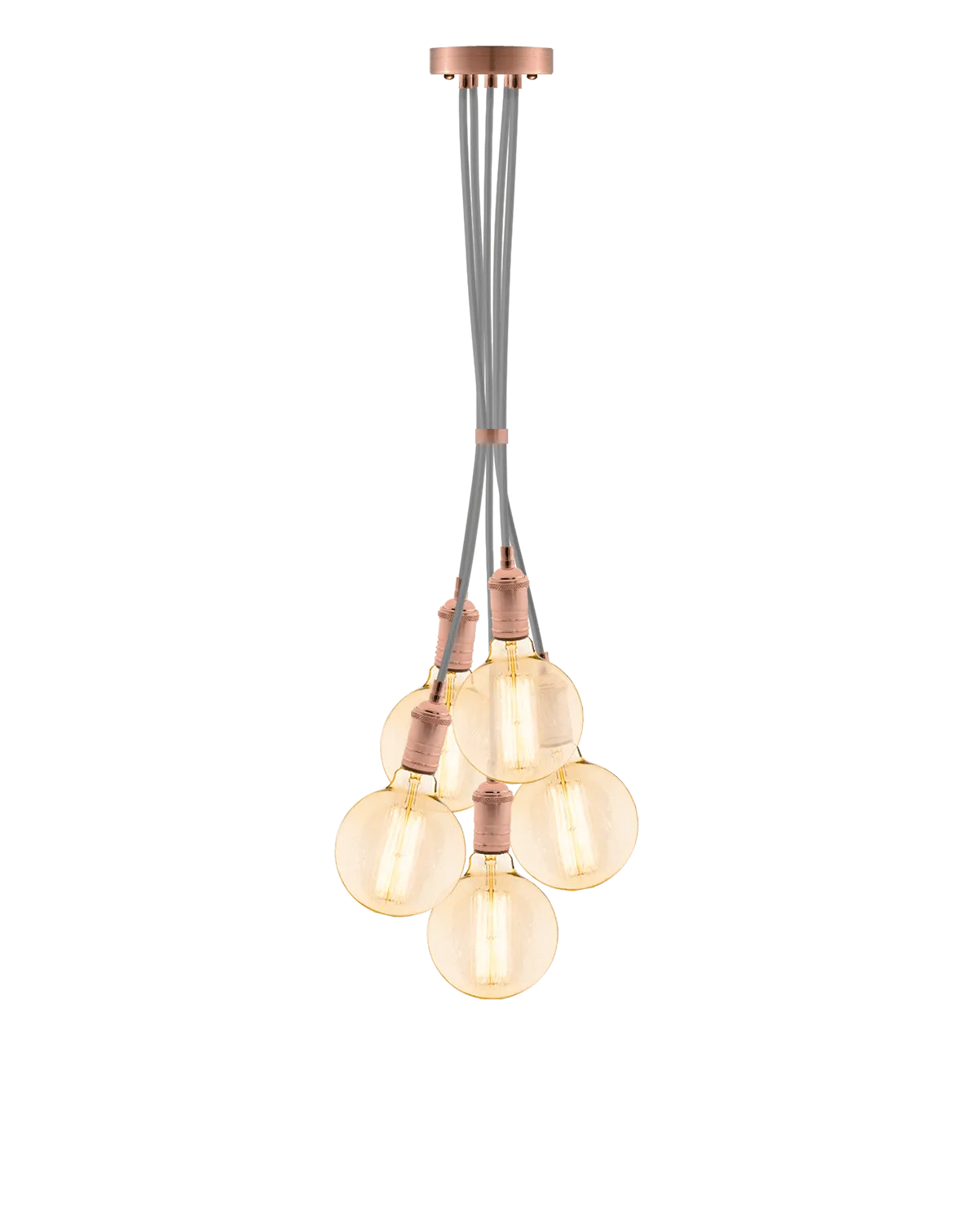 Cluster Chandelier - Grape: Grey and Copper