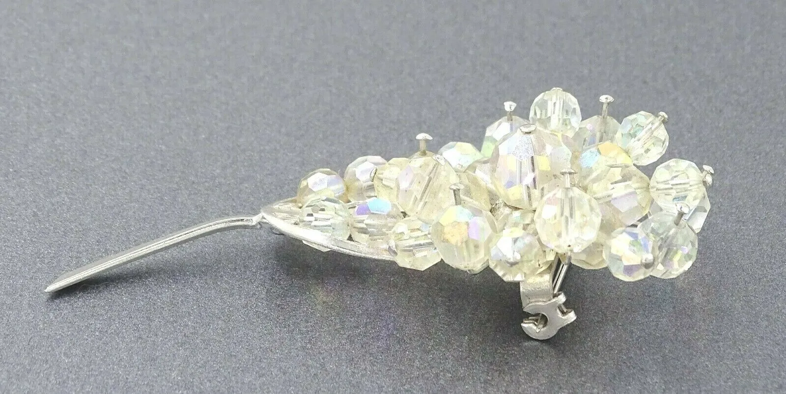Crystal Rhinestone Flower Brooch