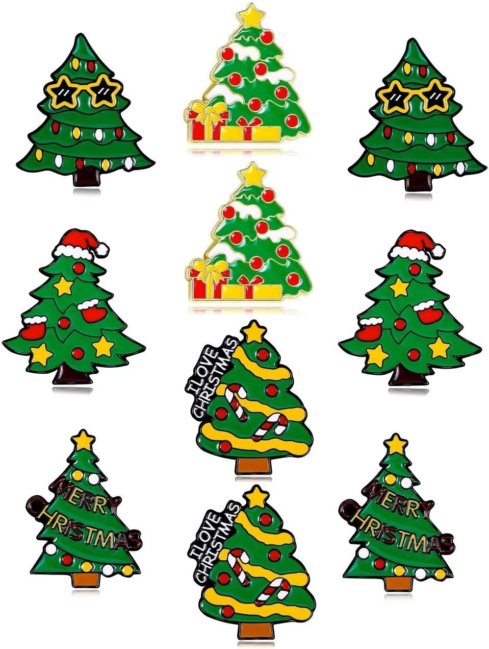 Cute Enamel Pin Set Lapel Pins Brooches Cartoon Brooch Badge Pins for Clothes Bags Backpack for Women