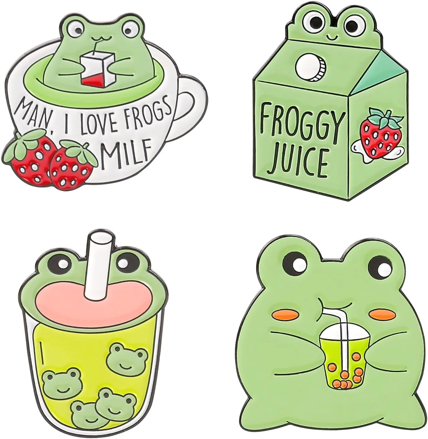 Cute Enamel Pins for Backpacks, Kawaii Anime Soot Sprites Cat Frog Cartoon Pins for Kids, Lapel Pin Set Badges for DIY Clothing Bags Jackets Jewelry Accessory Decoration Gift