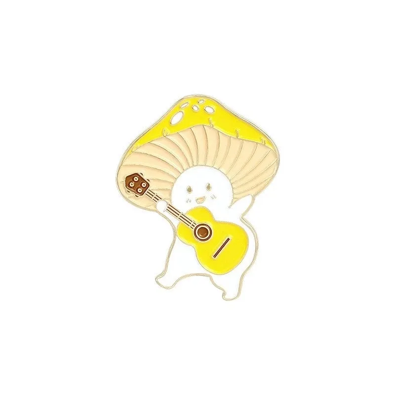Cute Pin Animal Mushroom Alloy Stoving Varnish Unisex Brooches