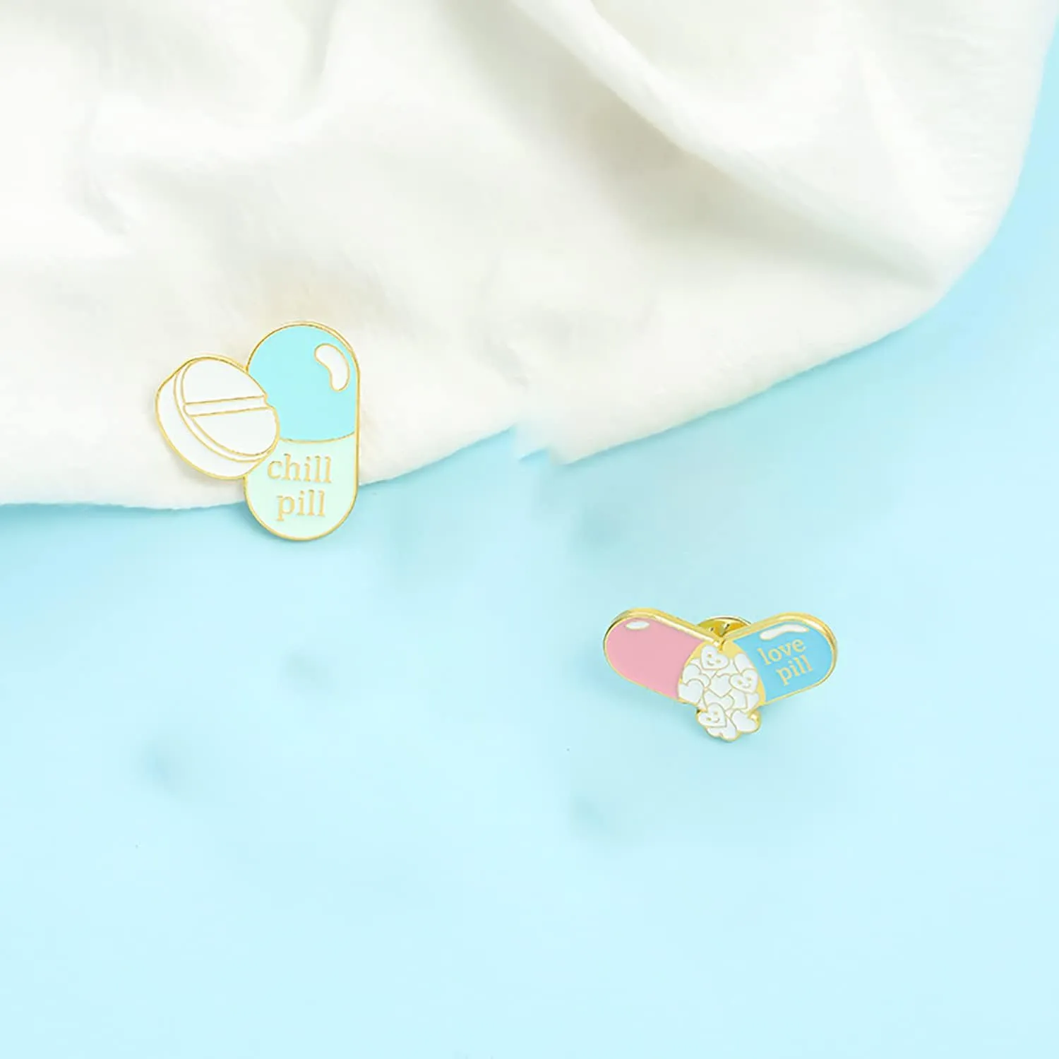 Cute Pins Pin Girls' Brooches Women's Brooches & Pins Medical Jewelry Enamel Brooch Set Nurse Doctor Graduation Medical Student for Woman Chemistry Brooch