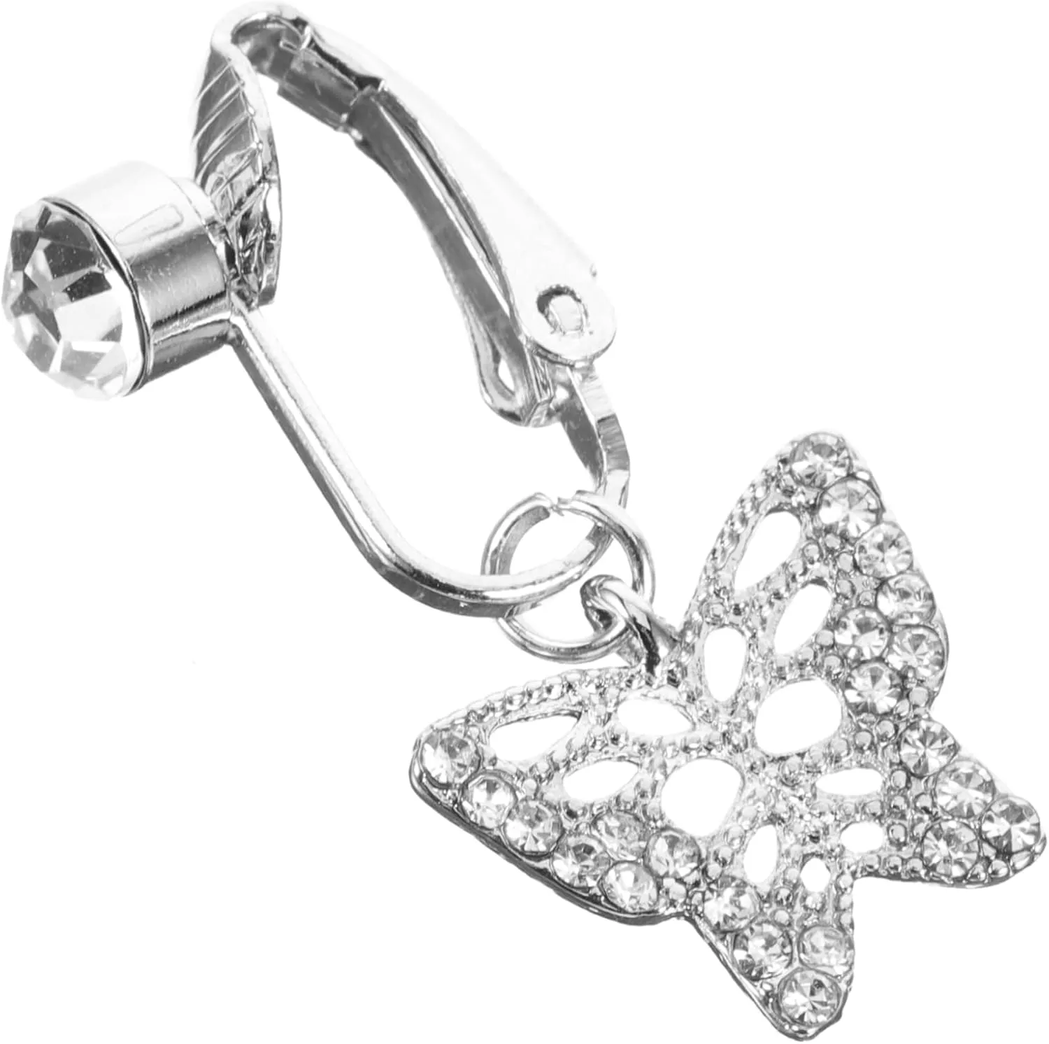 Didiseaon Non Piercing Navel Ring Clip-on Fake Belly Button Ring Jewelry Comfortable Alloy Fashion for Women