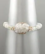 Druzy Oval Bead Bracelet