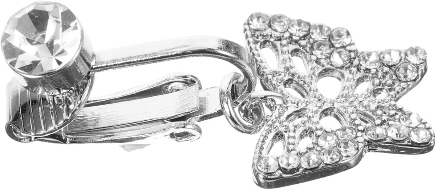 Elegant Fake Belly Button Ring Dangle Clip on Navel Ring Non-piercing Jewelry for Women