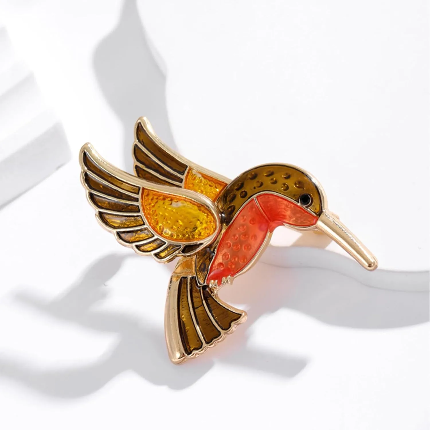 Enamel Bird Brooch for Women Rhinestones Owl/Hummingbird/Eagle/Toucan Lapel Pin Cute Bird Brooches Jewelry Gifts for Mom Wife