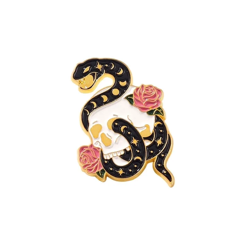 Fashion Pin Animal Snake Alloy Plating Unisex Brooches