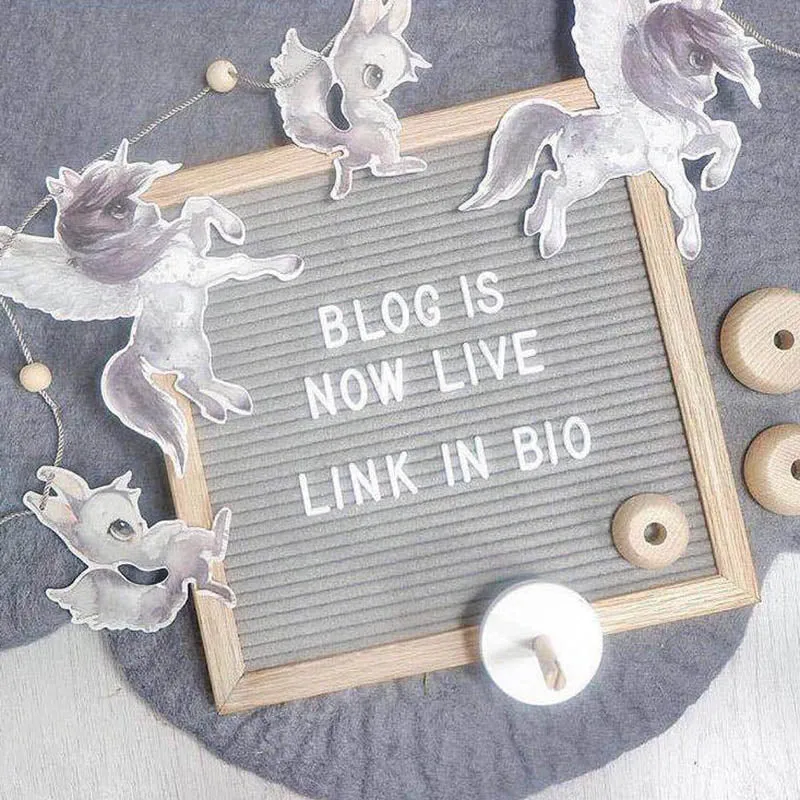 Felt Letter Board with Wooden Frame 25x25