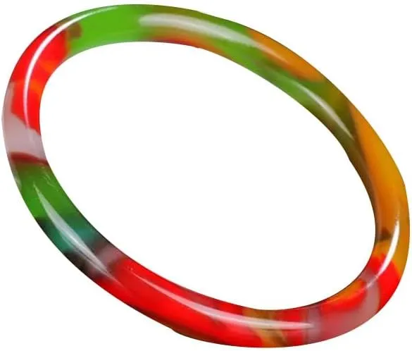 Fengshui Fashion Natural Fashion Gold Silk Jade Retro Round Women's Jade Bracelet