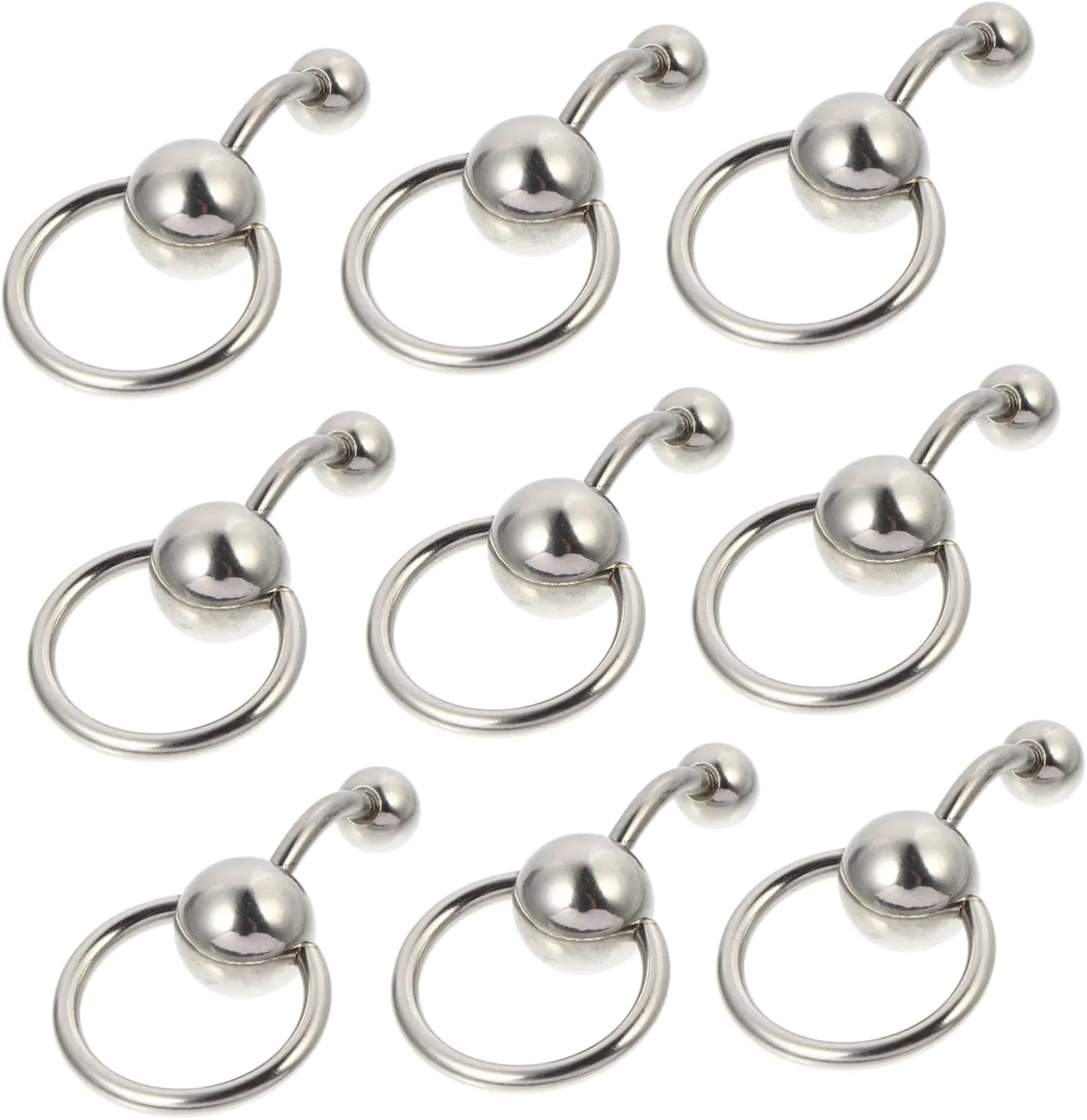 Gatuida 10Pcs Belly Button Rings Navel Piercing Jewelry for Women for Parties Dances Street Photography
