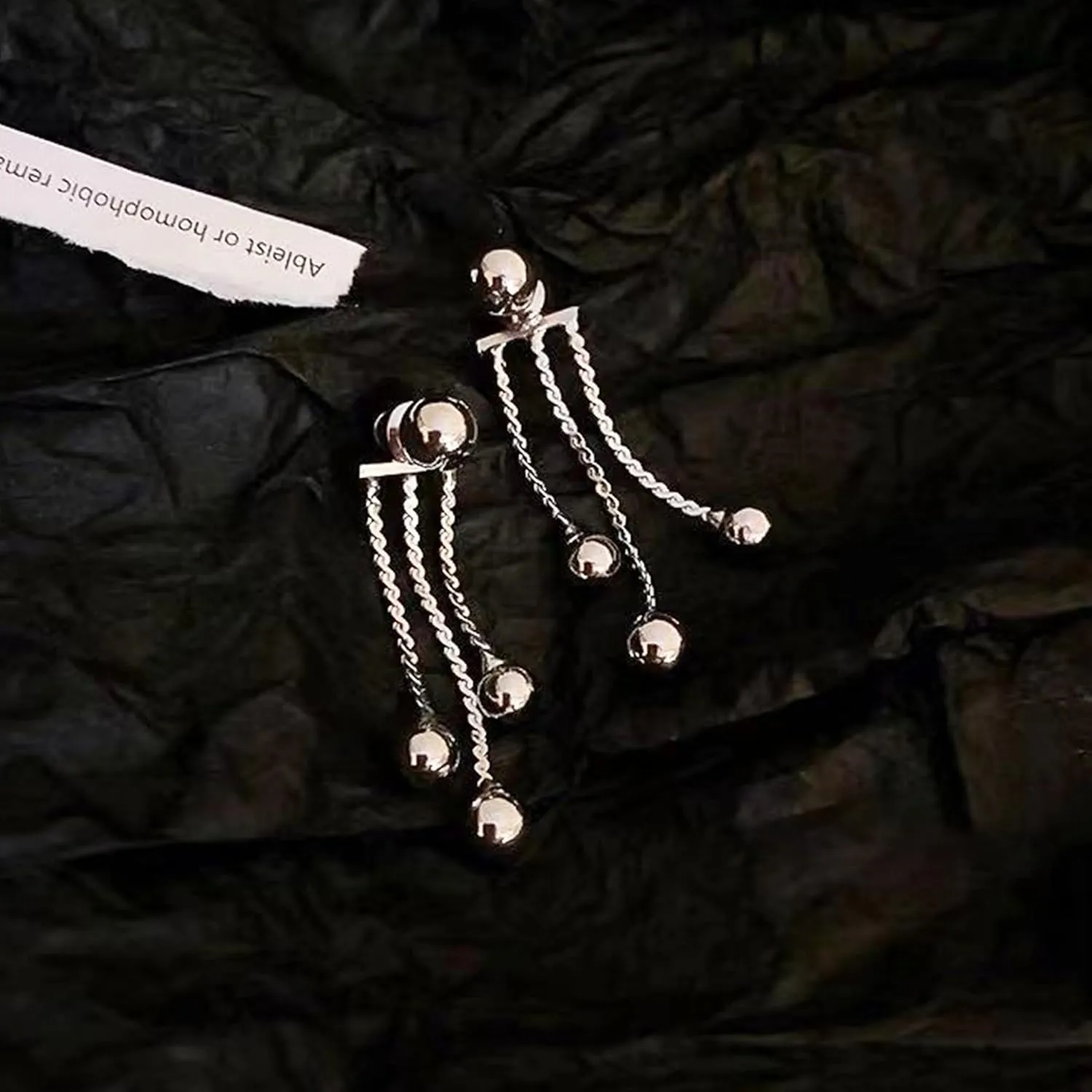 Gold Ball Earrings Dangling for Women Gold Ball Beads Earrings Gold Long Dangle Earrings Chain Jewelry Gifts