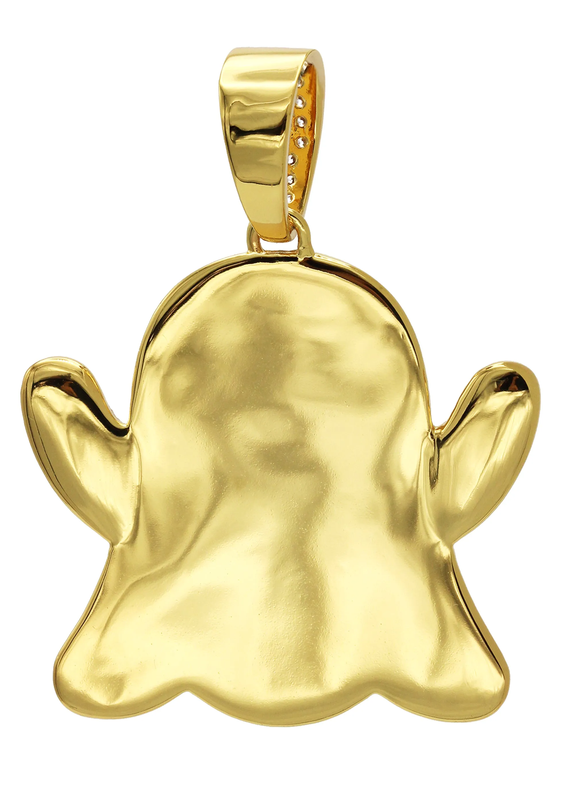 Gold Ghost Emoji Pendant | 18.2 Grams