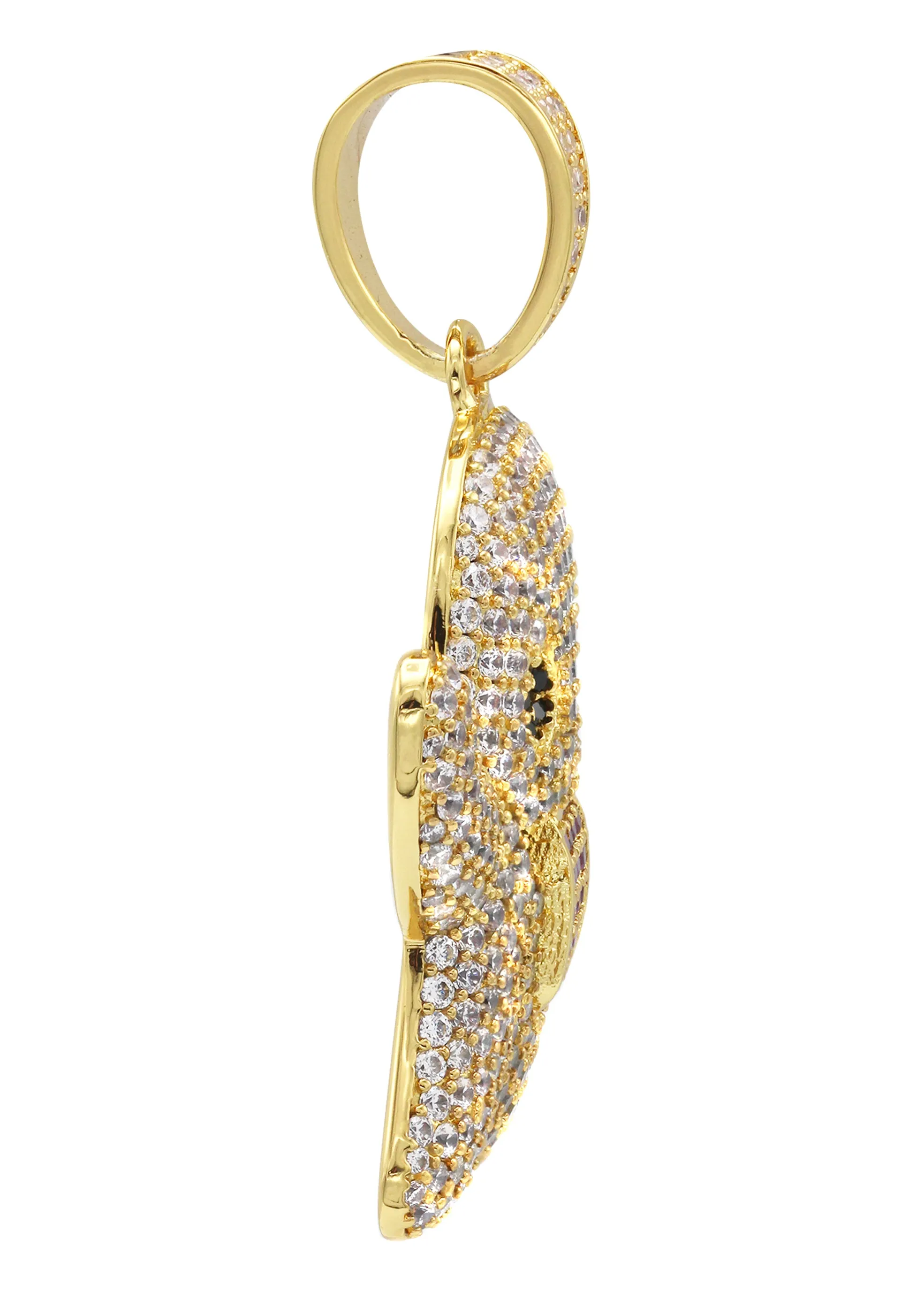 Gold Ghost Emoji Pendant | 18.2 Grams