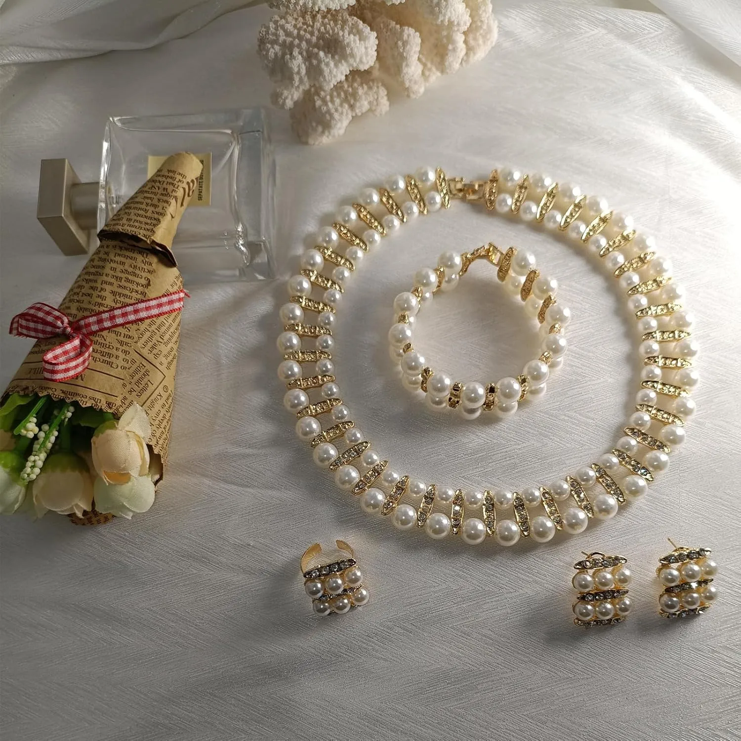 Gold Necklaces for Women Chunky Gold Silver Choker Necklace Statement Egyptian Jewelry for Women Men Gold Costume Jewelry Sets Accessories Gift