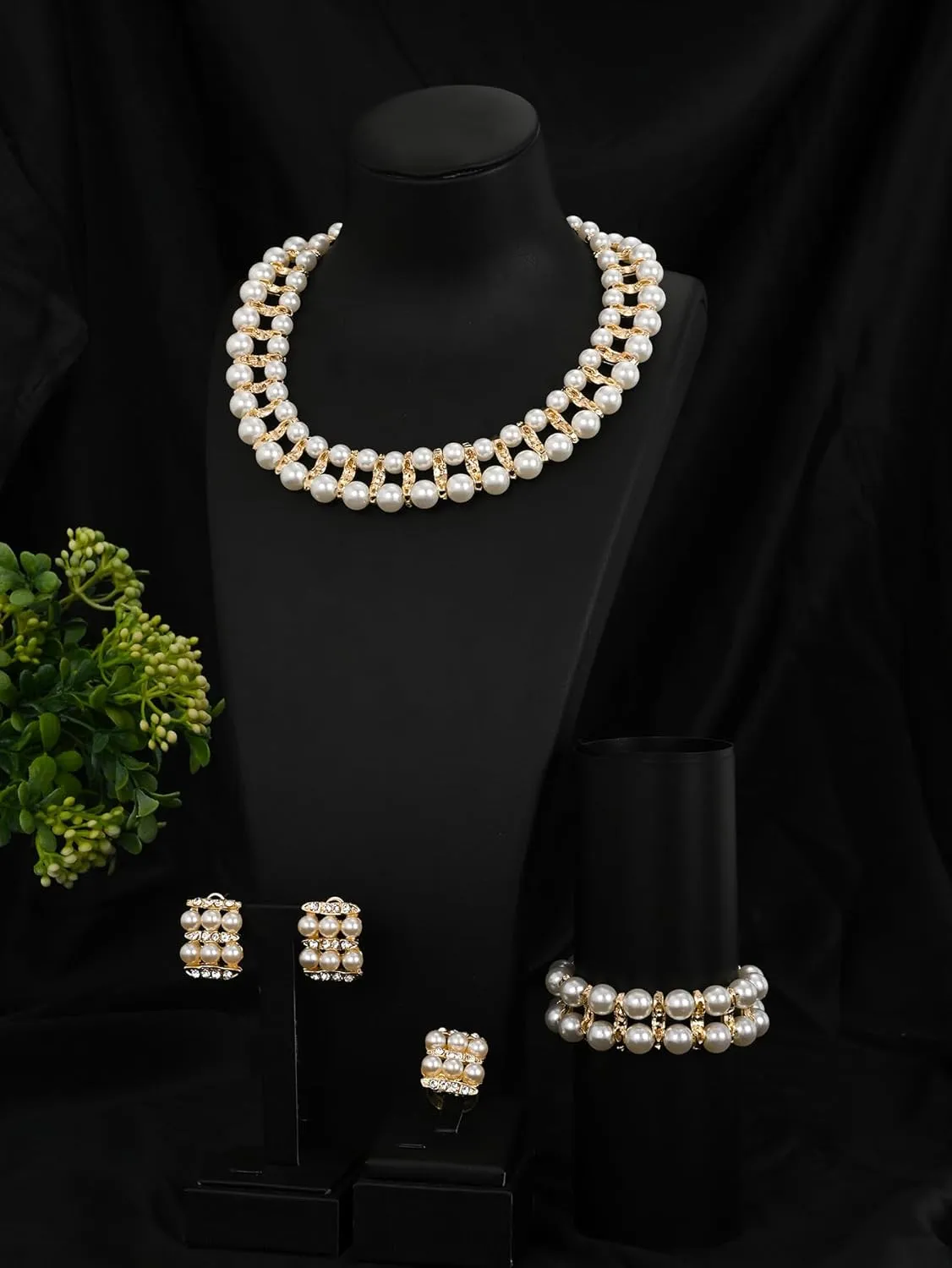 Gold Necklaces for Women Chunky Gold Silver Choker Necklace Statement Egyptian Jewelry for Women Men Gold Costume Jewelry Sets Accessories Gift