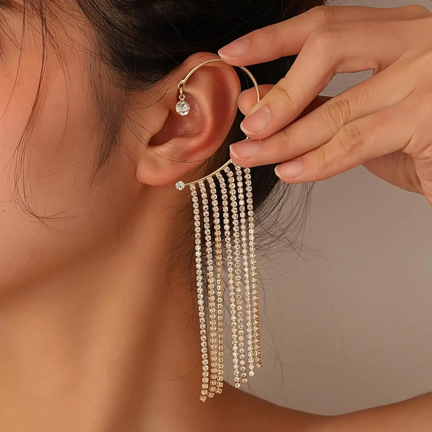 Gold Tassel Earrings Dangle Earrings for Women Statement Chandelier Earrings Bridesmaid Earrings Jewelry Gifts for Women Trendy