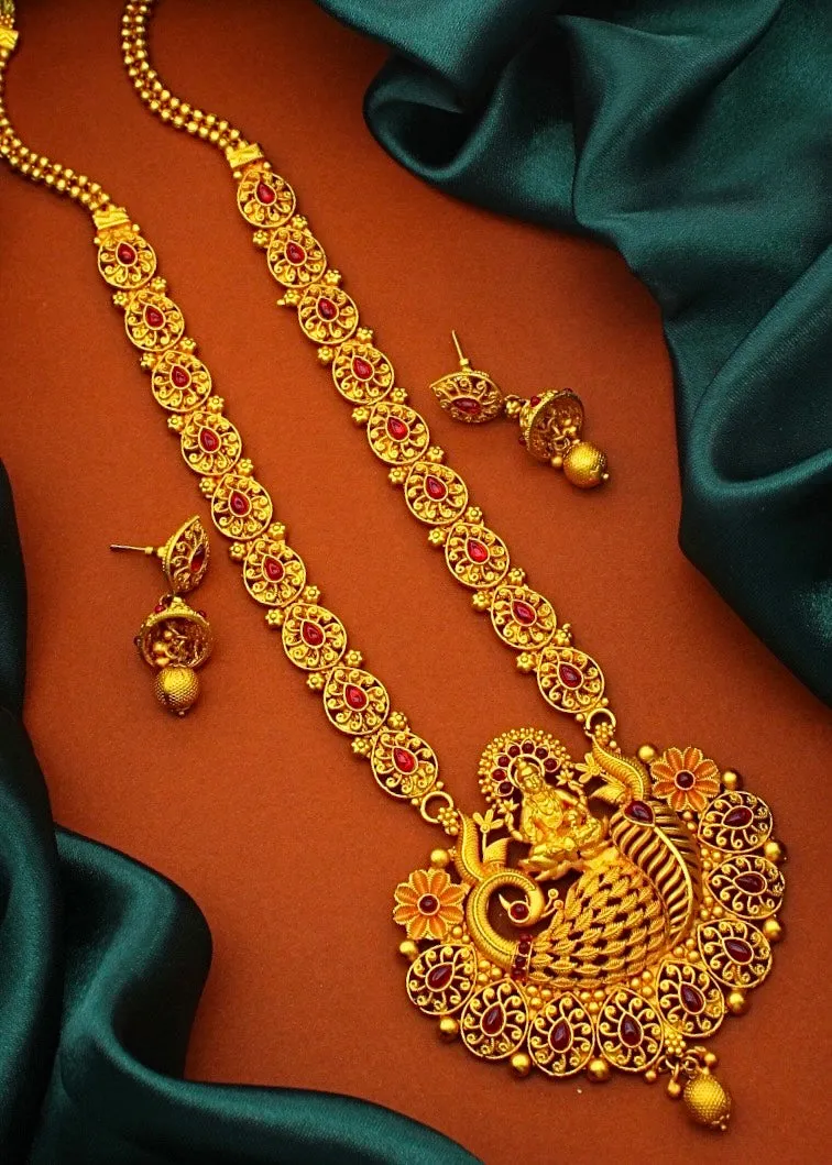 GORGEOUS PEACOCK DESIGNER NECKLACE