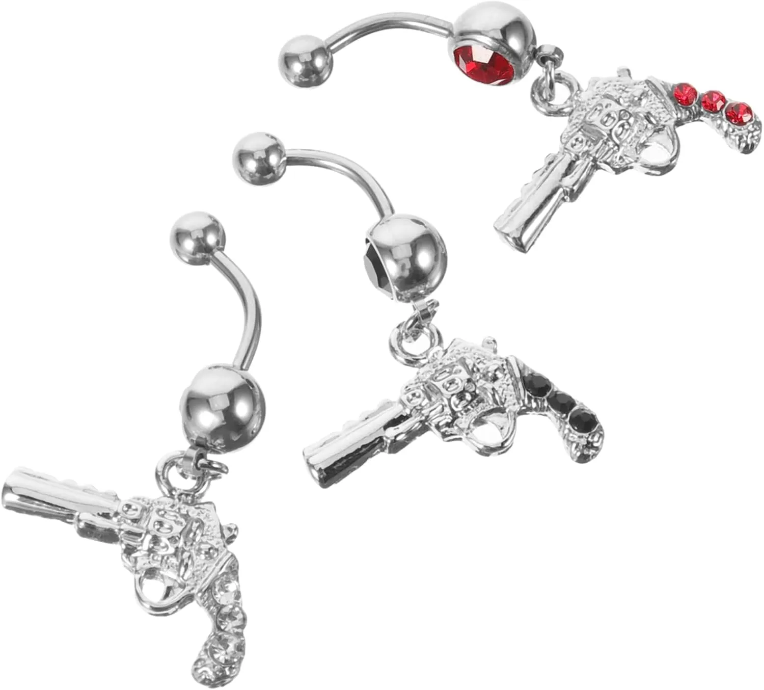 Homoyoyo Belly Ring for Women Shiny Belly Button Jewelry Navel Ring Piercing Rhinestone Decorated