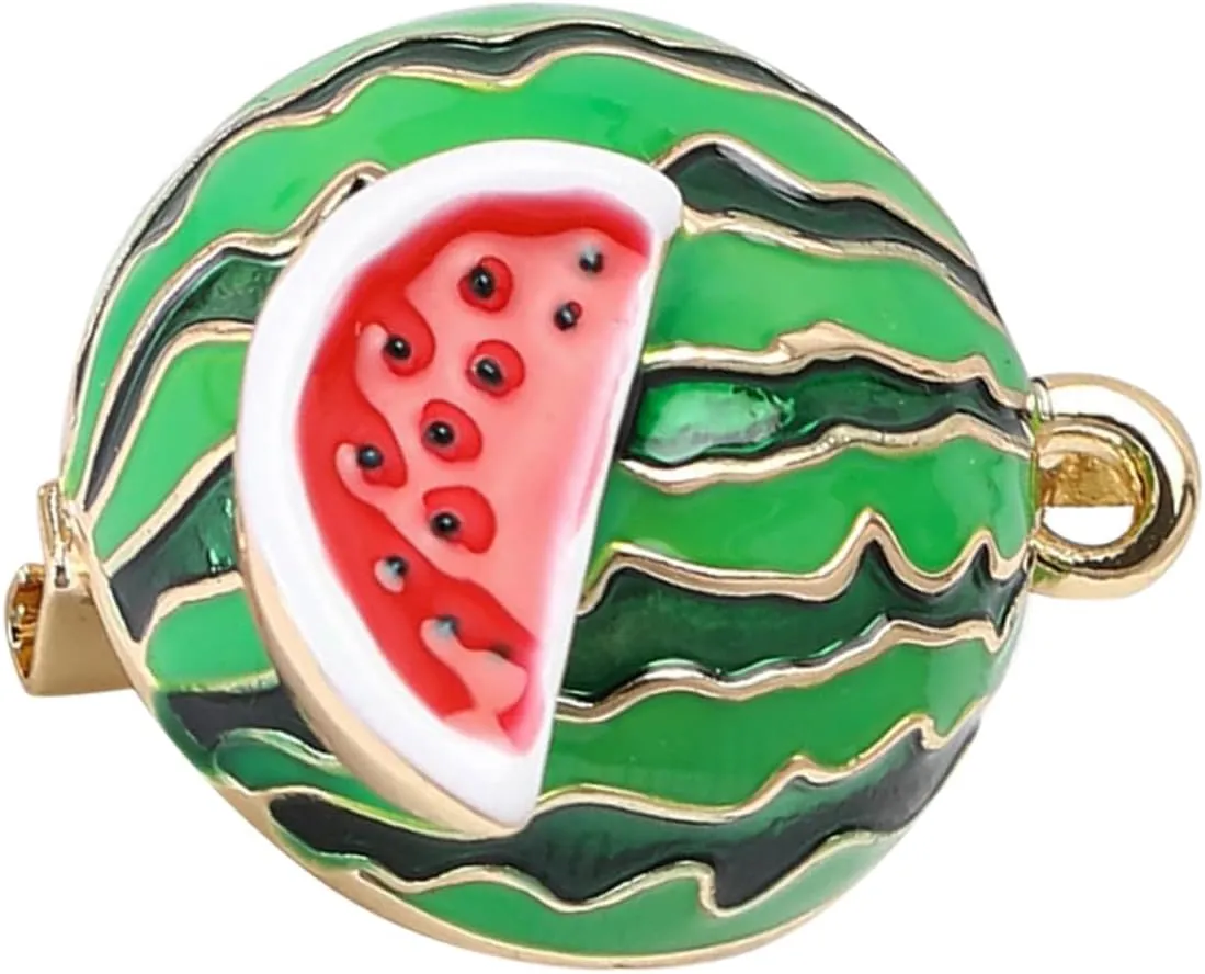 IMIKEYA Cute Watermelon Enamel Lapel Pin for Women Cartoon Fruit Brooch Badge for Jackets Backpacks Stylish Accessory to Prevent Wardrobe Malfunction Detailed Design for Everyday Wear