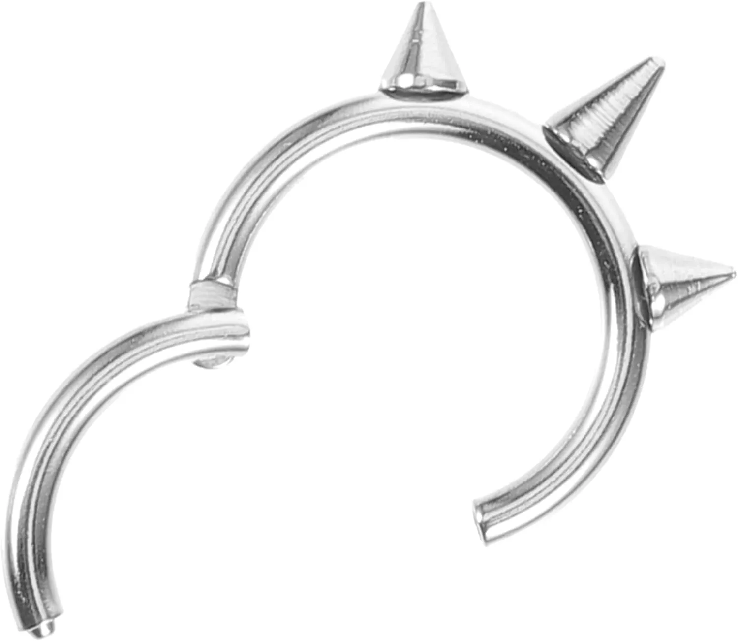 KESYOO Stainless Steel Nose Cuff Ring with Cubic Zirconia Stylish Nose Piercing Jewelry for Women Non Pierced Nose Ring Elegant Nose Jewelry Accessory Durable Metal Design