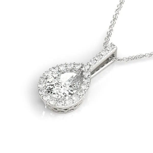Ladies Halo Pendant 31479