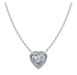 Ladies Halo Pendant SP138